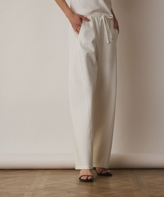 GRACE CONTINENTAL ストレッチポンチパンツ ホワイト