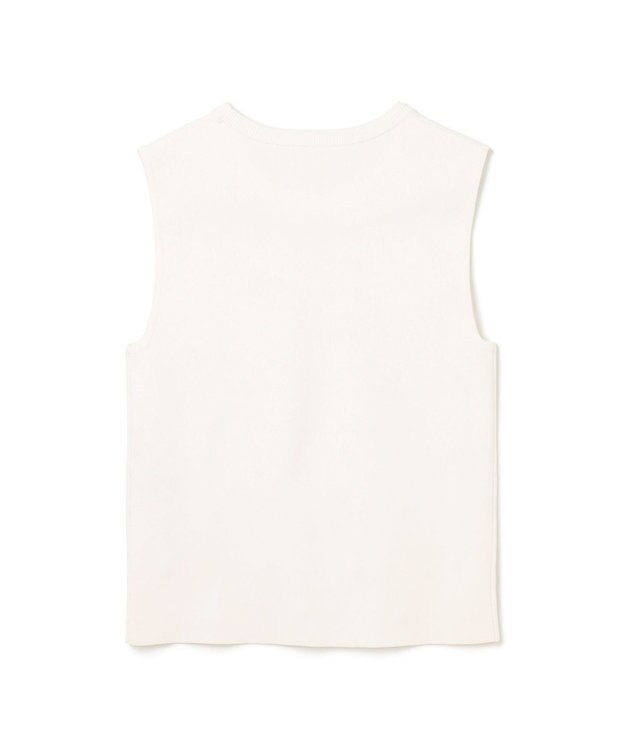 GRACE CONTINENTAL ビジューニットトップ ホワイト