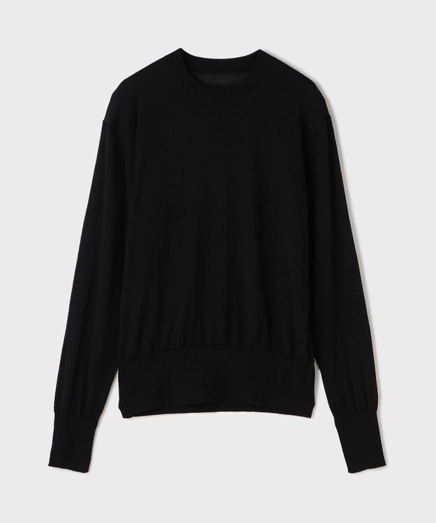 GRACE CONTINENTAL ウールシルククルーニットトップス ブラック