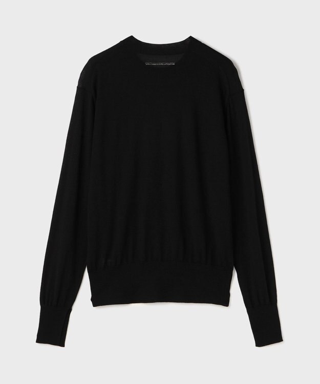 GRACE CONTINENTAL ウールシルククルーニットトップス ブラック
