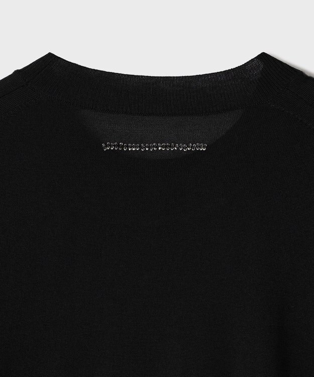 GRACE CONTINENTAL ウールシルククルーニットトップス ブラック