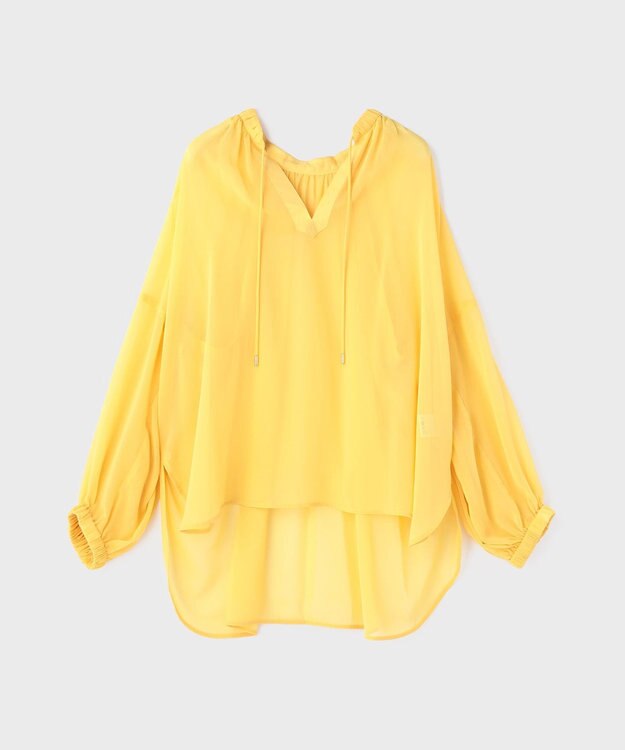 GRACE CONTINENTAL ボリュームカフタントップ イエロー