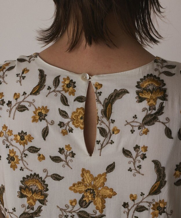 GRACE CONTINENTAL ティアードロングワンピース ホワイト