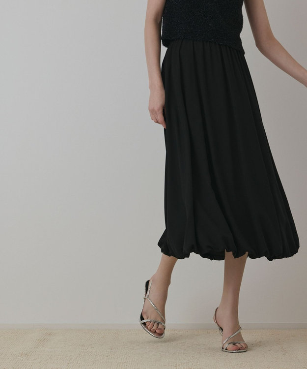 GRACE CONTINENTAL トリアセバル-ンスカート ブラック