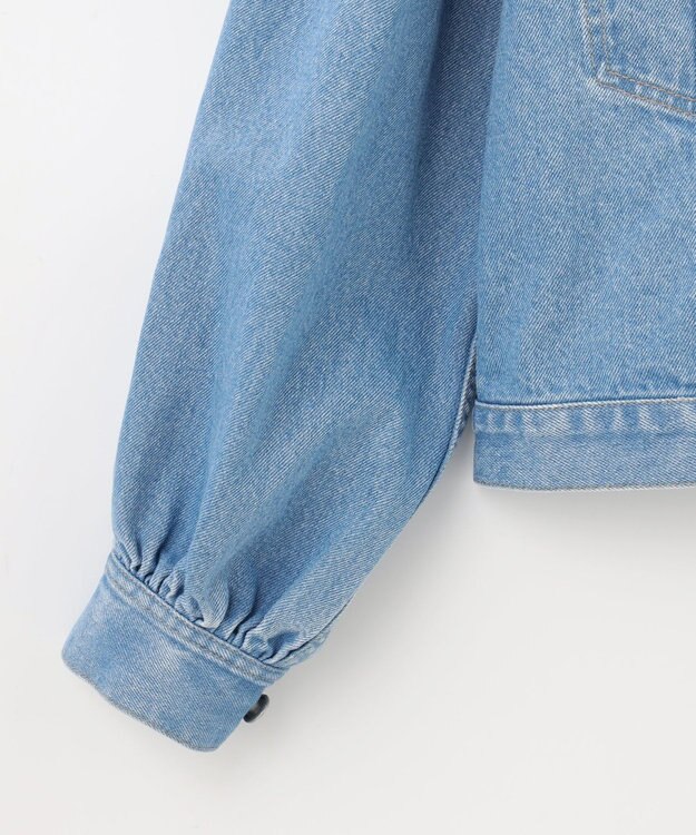 GRACE CONTINENTAL ノーカラーデニムジャケット インディゴ