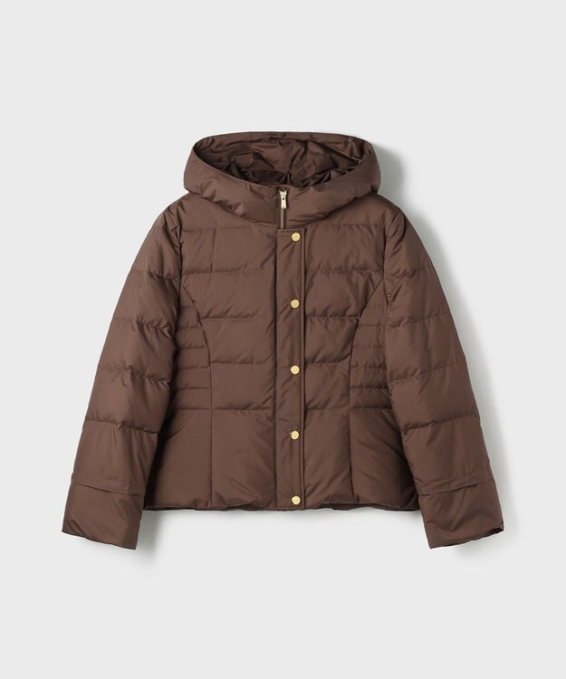 GRACE CONTINENTAL エコファーショートダウンジャケット ブラウン