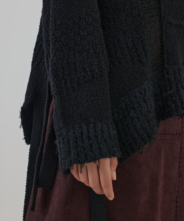 GRACE CONTINENTAL ルーズオーバーニットトップ ブラック