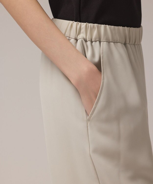 GRACE CONTINENTAL サテンワイドパンツ ライトグリーン