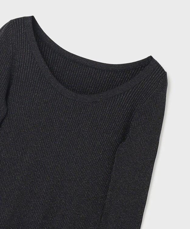 GRACE CONTINENTAL ハイゲージラメニットトップ ブラック