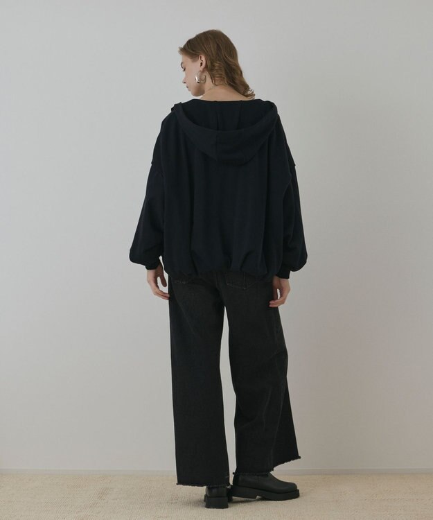 GRACE CONTINENTAL バル－ン裏毛パ－カ－ ブラック