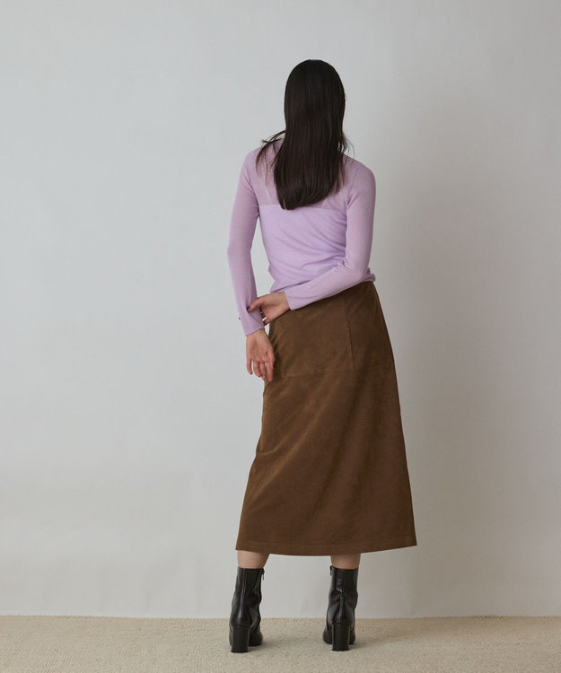 GRACE CONTINENTAL シアーリブニットトップ ピンク