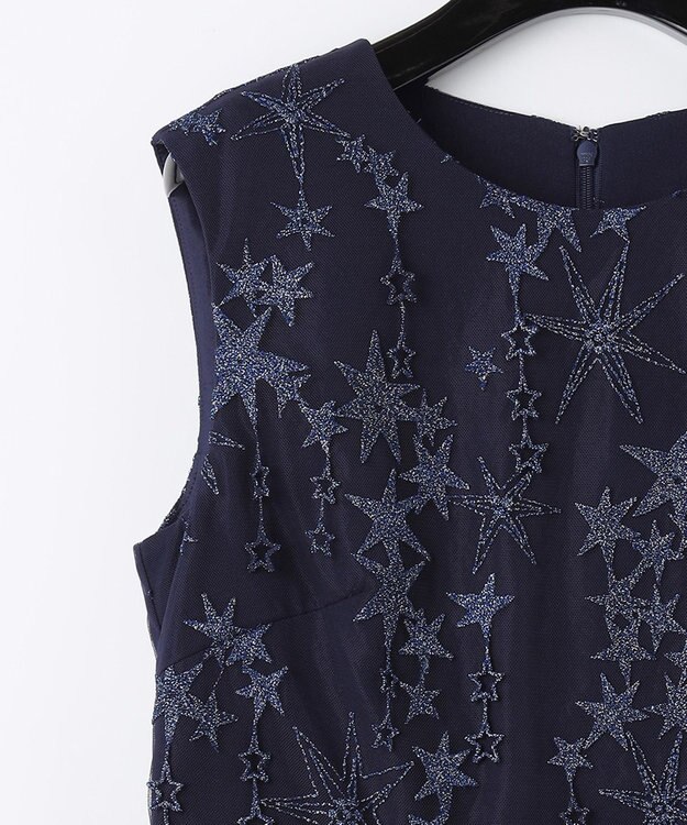 グレースコンチネンタル スター刺繍総レースワンピース GRACE CONTINENTAL - グレースコンチネンタル スター刺繍総
