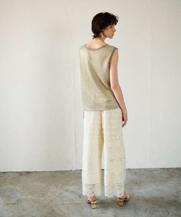 GRACE CONTINENTAL レースストレートパンツ キナリ