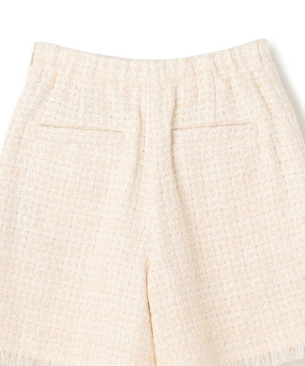 GRACE CONTINENTAL ツイードボックスタックショートパンツ キナリ