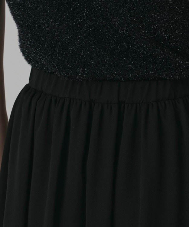 GRACE CONTINENTAL トリアセバル-ンスカート ブラック