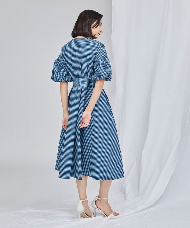 え*み様 【新品】タフタチェックリボンドレス　グレースコンチネンタル タフタチェックリボンドレス / GRACE CONTINENTAL | GRACE