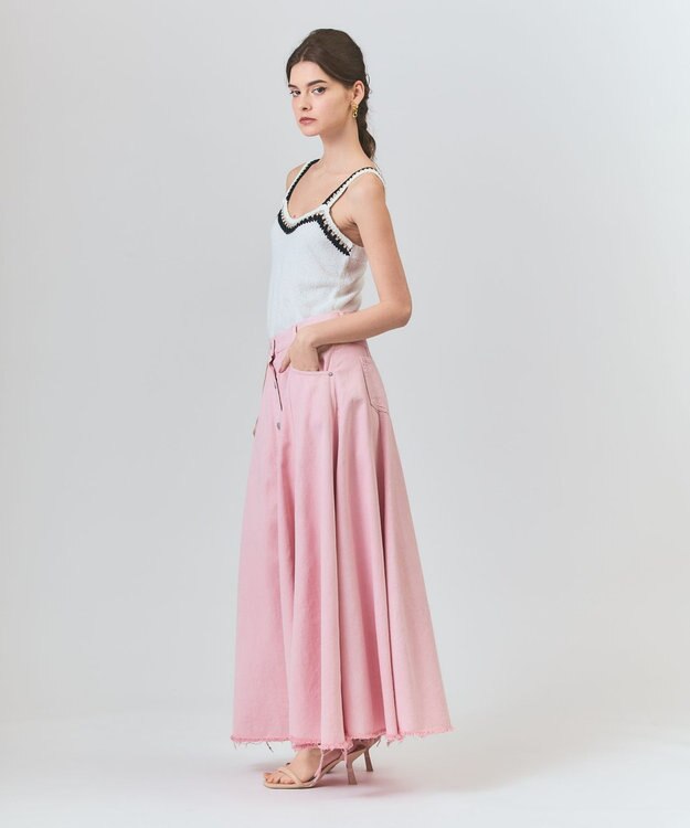 GRACE CONTINENTAL ツイーディーニットキャミ ホワイト