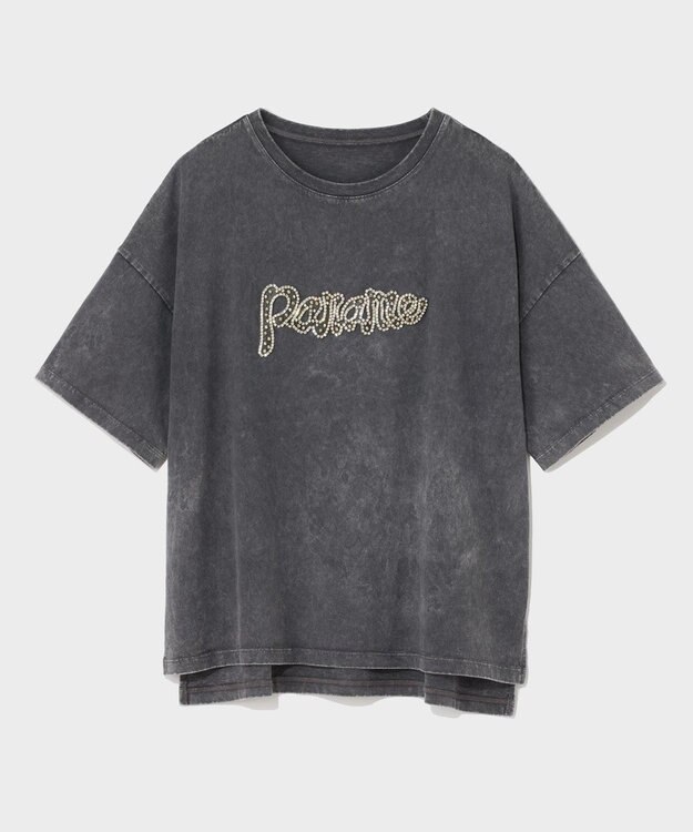 GRACE CONTINENTAL ピグメントTシャツ チャコール