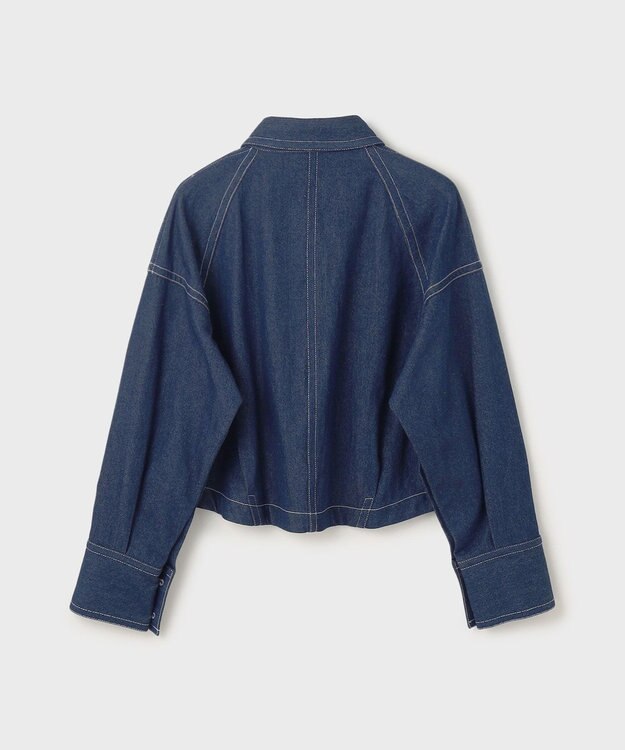 GRACE CONTINENTAL ラグランショートシャツジャケット インディゴ