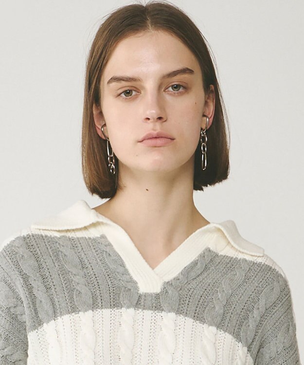 GRACE CONTINENTAL チェーンデザインイヤーカフ シルバー