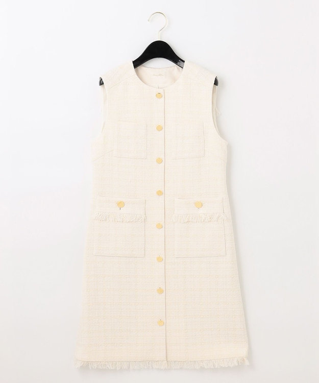 GRACE CONTINENTAL ツイードミニワンピース キナリ