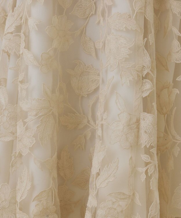 GRACE CONTINENTAL エンブロイダリーフレアスカート キナリ