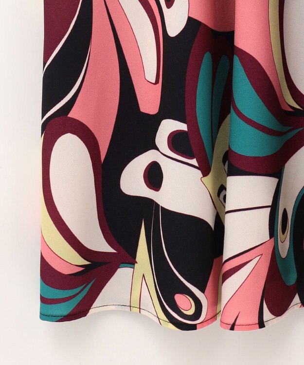 GRACE CONTINENTAL キカバードプリントワンピース ピンク