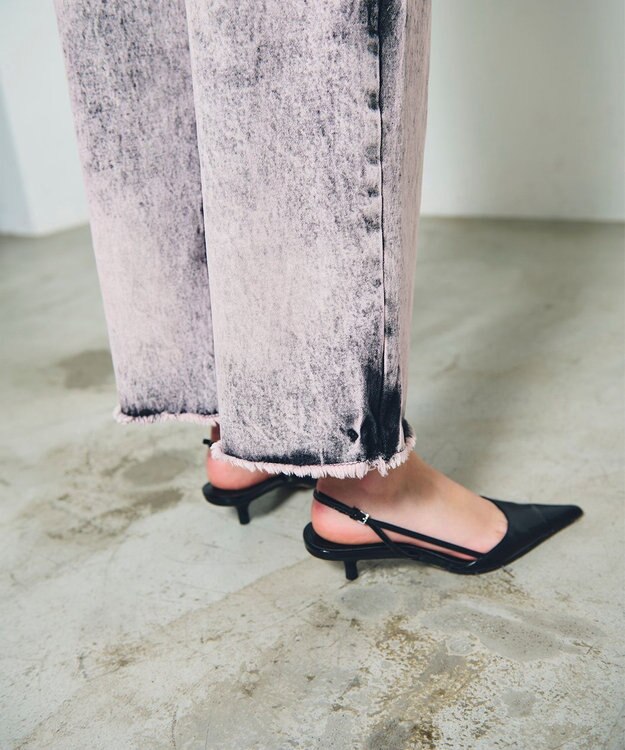 GRACE CONTINENTAL タイダイコクーンデニムパンツ ピンク