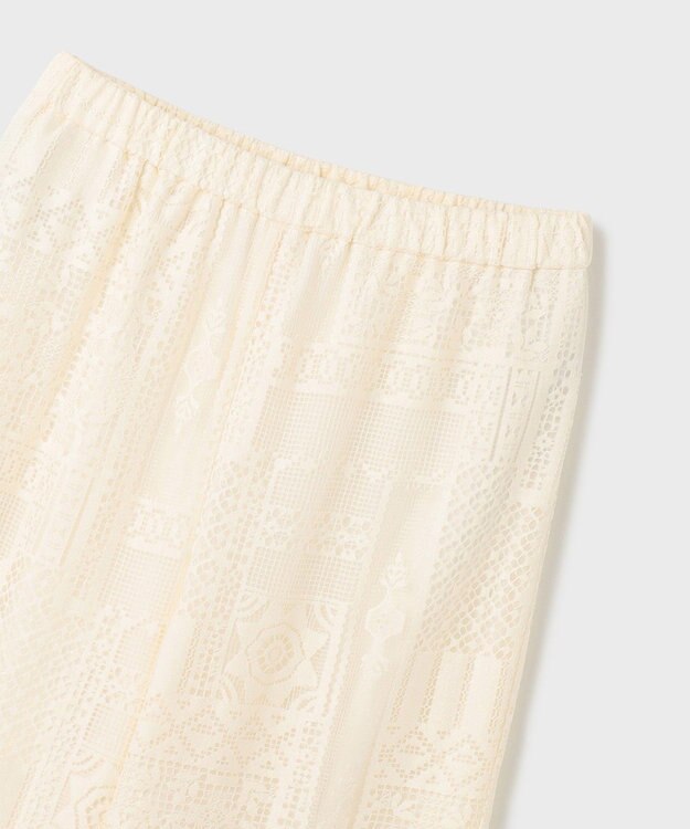 GRACE CONTINENTAL キカレースイージーパンツ キナリ