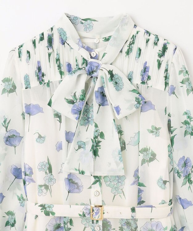 GRACE CONTINENTAL グラデフラワープリントワンピース キナリ