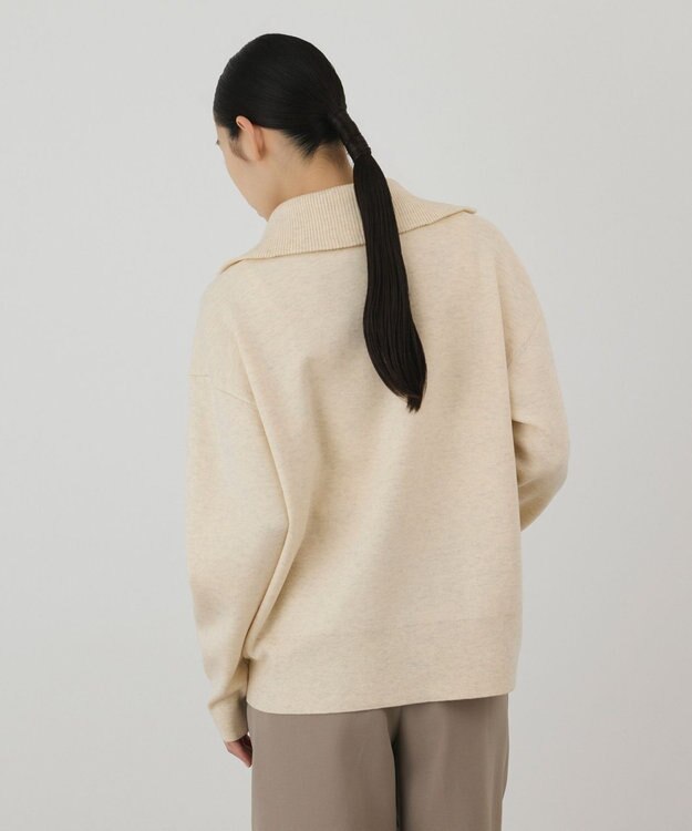 GRACE CONTINENTAL スムースニットトップ　 キナリ