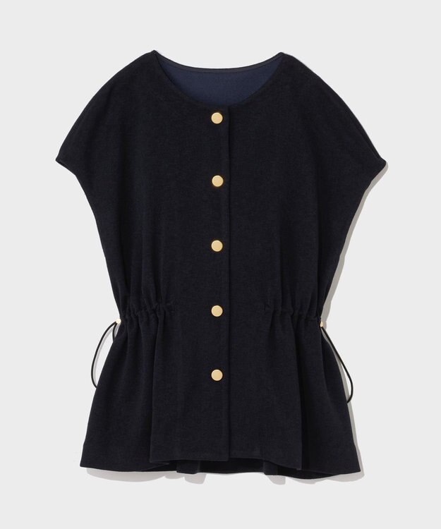 GRACE CONTINENTAL ダブルクロスジャージトップ ネイビー