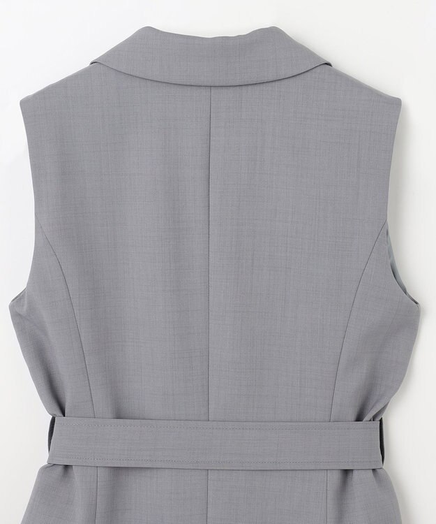 GRACE CONTINENTAL テーラーチュールワンピース グレー