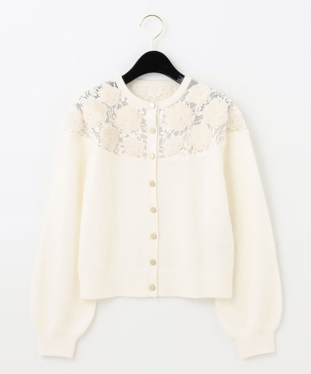 ファー刺繍ニットカーディガン / GRACE CONTINENTAL | GRACE CONTINENTAL グレースコンチネンタル 通販