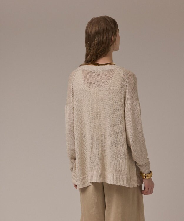 GRACE CONTINENTAL ラメルーズニットカーディガン キナリ