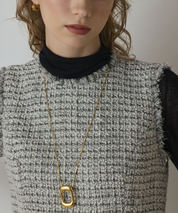 GRACE CONTINENTAL ツイードタイトワンピース ホワイト