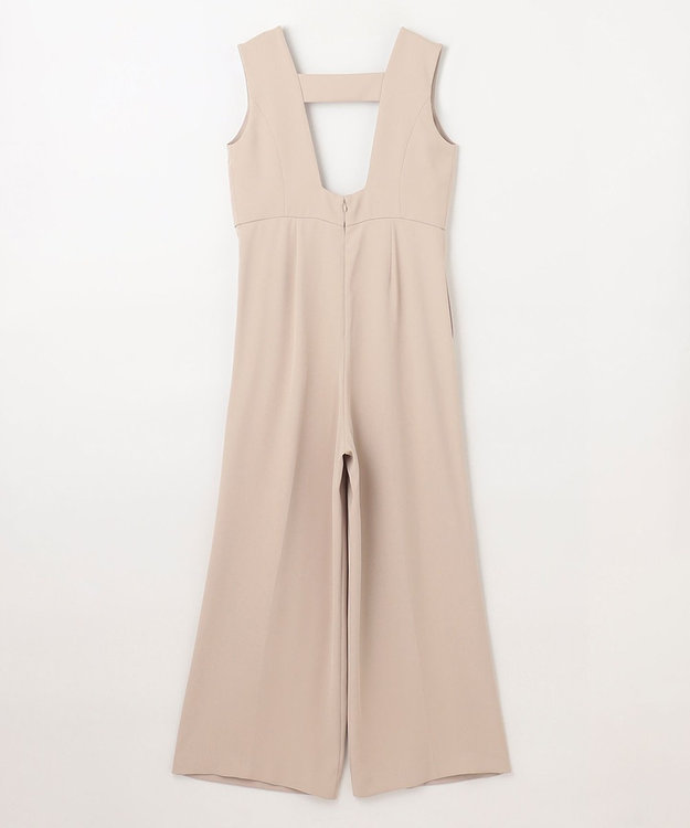 GRACE CONTINENTAL ビジュー釦サロペット ベージュ