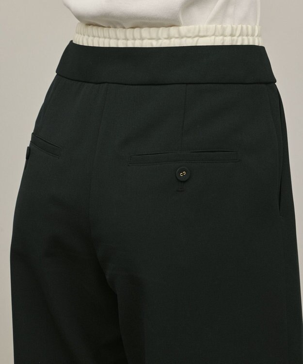 GRACE CONTINENTAL レイヤードイージーパンツ ブラック