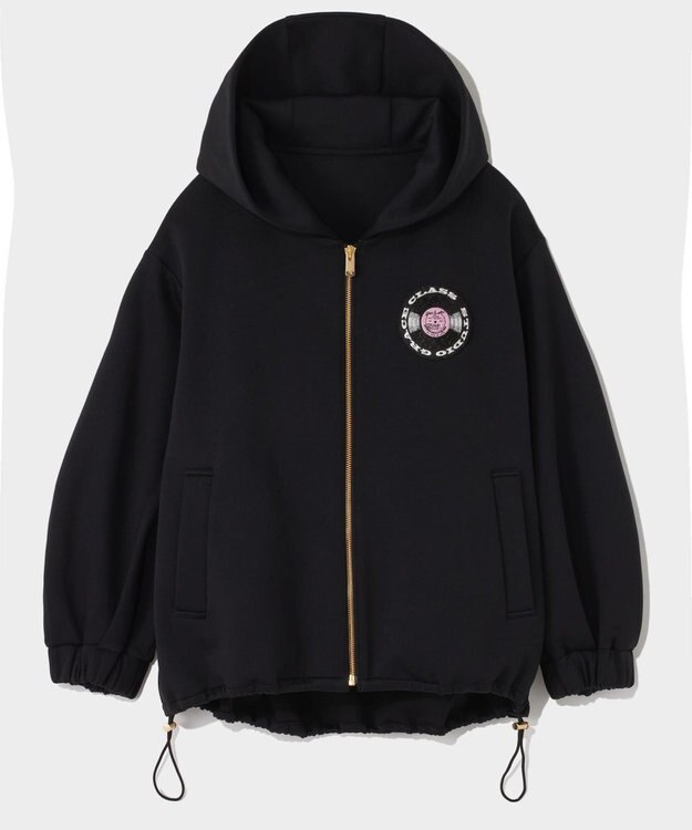 GRACE CONTINENTAL エンブレムフーディ ブラック