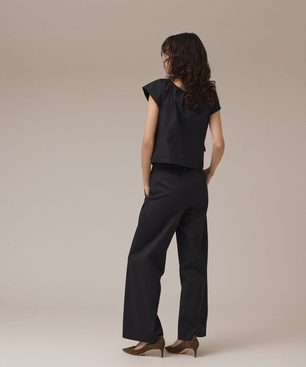 GRACE CONTINENTAL ラップワイドパンツ ブラック