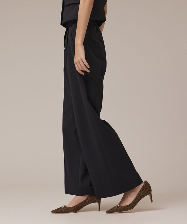 GRACE CONTINENTAL ラップワイドパンツ ブラック