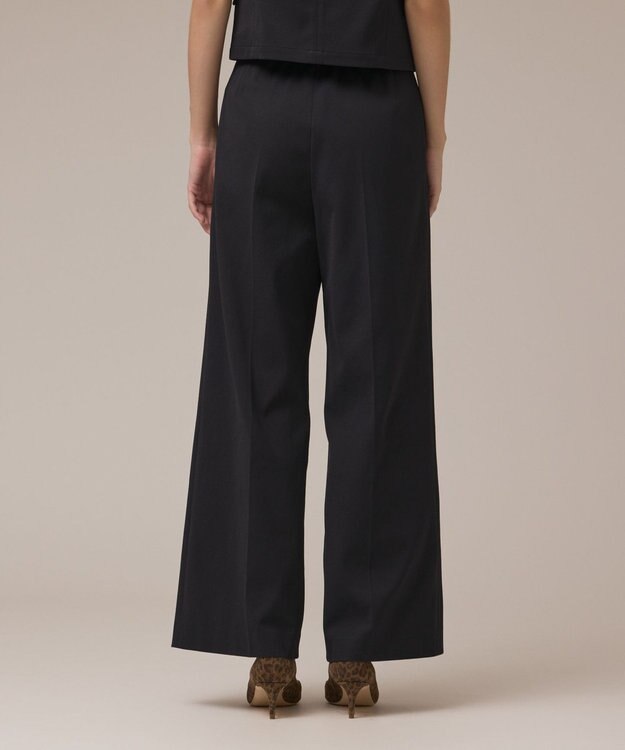 GRACE CONTINENTAL ラップワイドパンツ ブラック