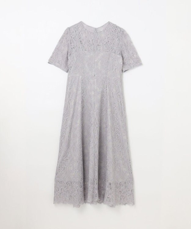 GRACE CONTINENTAL コードレースフレアドレス グレー