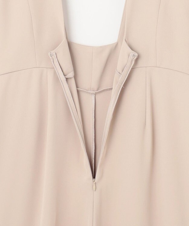 GRACE CONTINENTAL ビジュー釦サロペット ベージュ