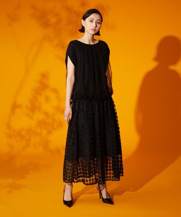 【美品】GRACE CONTINENTAL フラワーラメJQスカート フラワーラメJQスカート / GRACE CONTINENTAL | GRACE