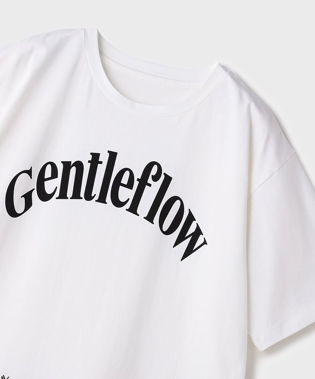 GRACE CONTINENTAL レースヘムロゴTシャツ ホワイト