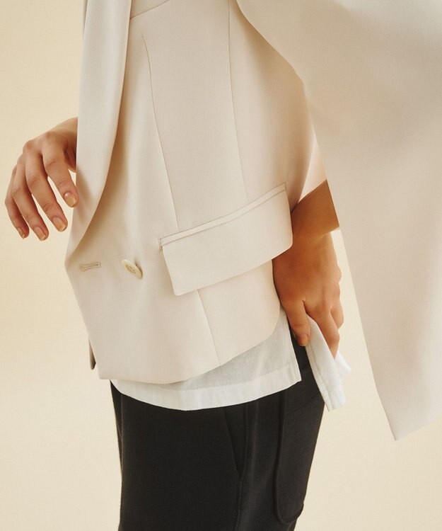 GRACE CONTINENTAL ミリタリーショートジャケット ベージュ