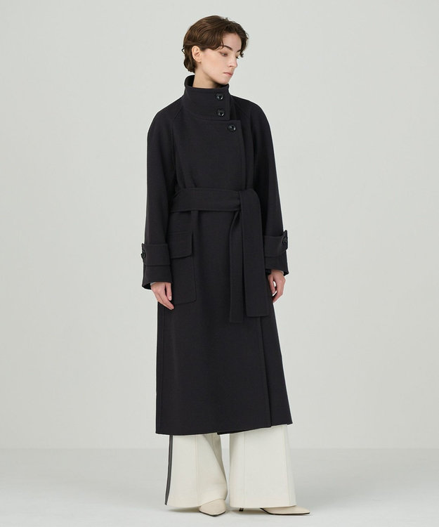 ババグーリ　ロングコート　カシミヤ混　グレー ウールカシミヤリバーコート / GRACE CONTINENTAL | GRACE