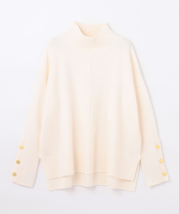 GRACE CONTINENTAL メリノウールニットトップ ホワイト