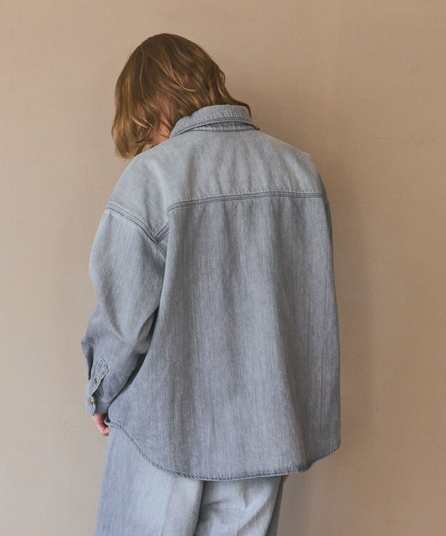 GRACE CONTINENTAL 10ozムラ糸デニムシャツ グレー